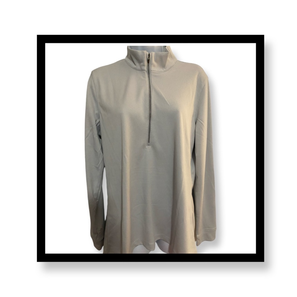 ❄️❄️NWT-Gray Women's Quarter-Zip Active Solid Pullover